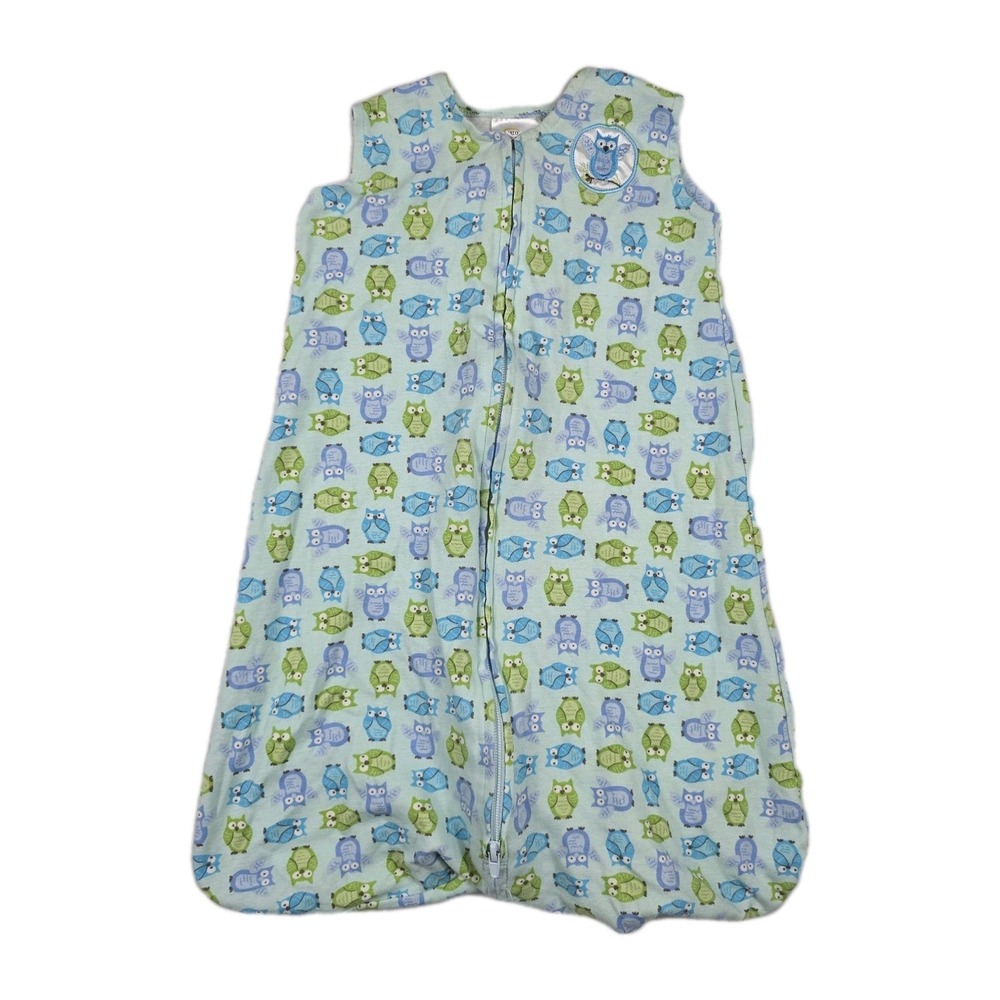 Halo SleepSack Baby‎ Size Small 0-6 Months 10-18lbs Owl Print Blues